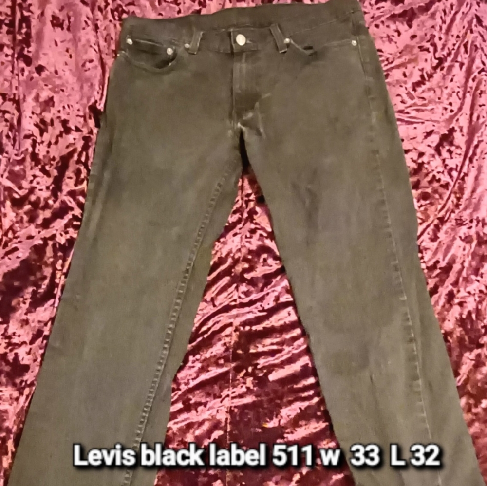 LEVIS 511 BLACK LABEL W 33 L 32